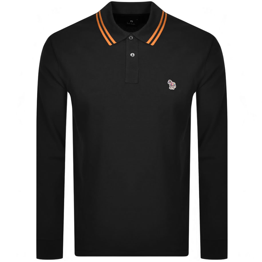 Alternative Image for ProductPS By Paul Smith Long Sleeved Polo T Shirt Black1